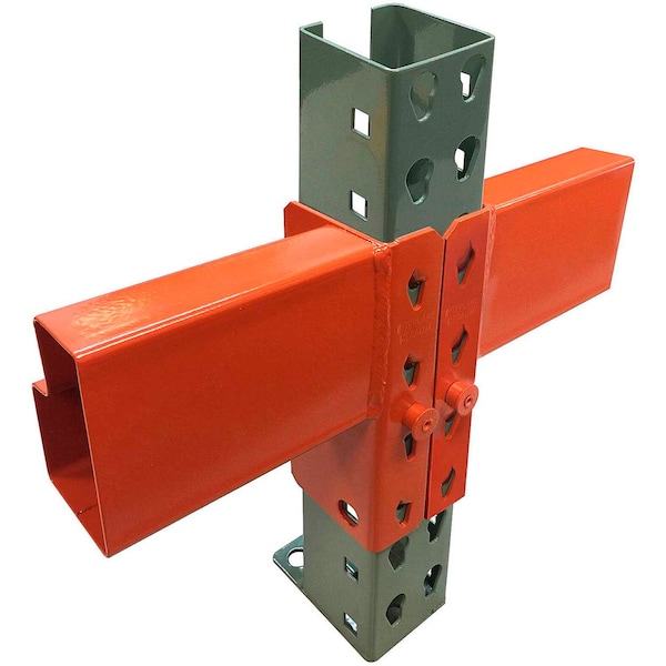 96 Inch Pallet Rack Beam, Slotted 5960 lbs cap 2Pcs